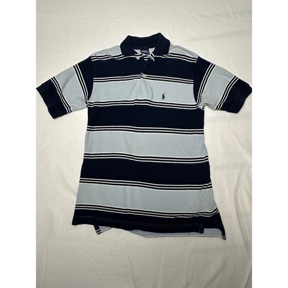 Polo Ralph Lauren Striped Polo Shirt Mens Short Sleeve Casual - Picture 1 of 4